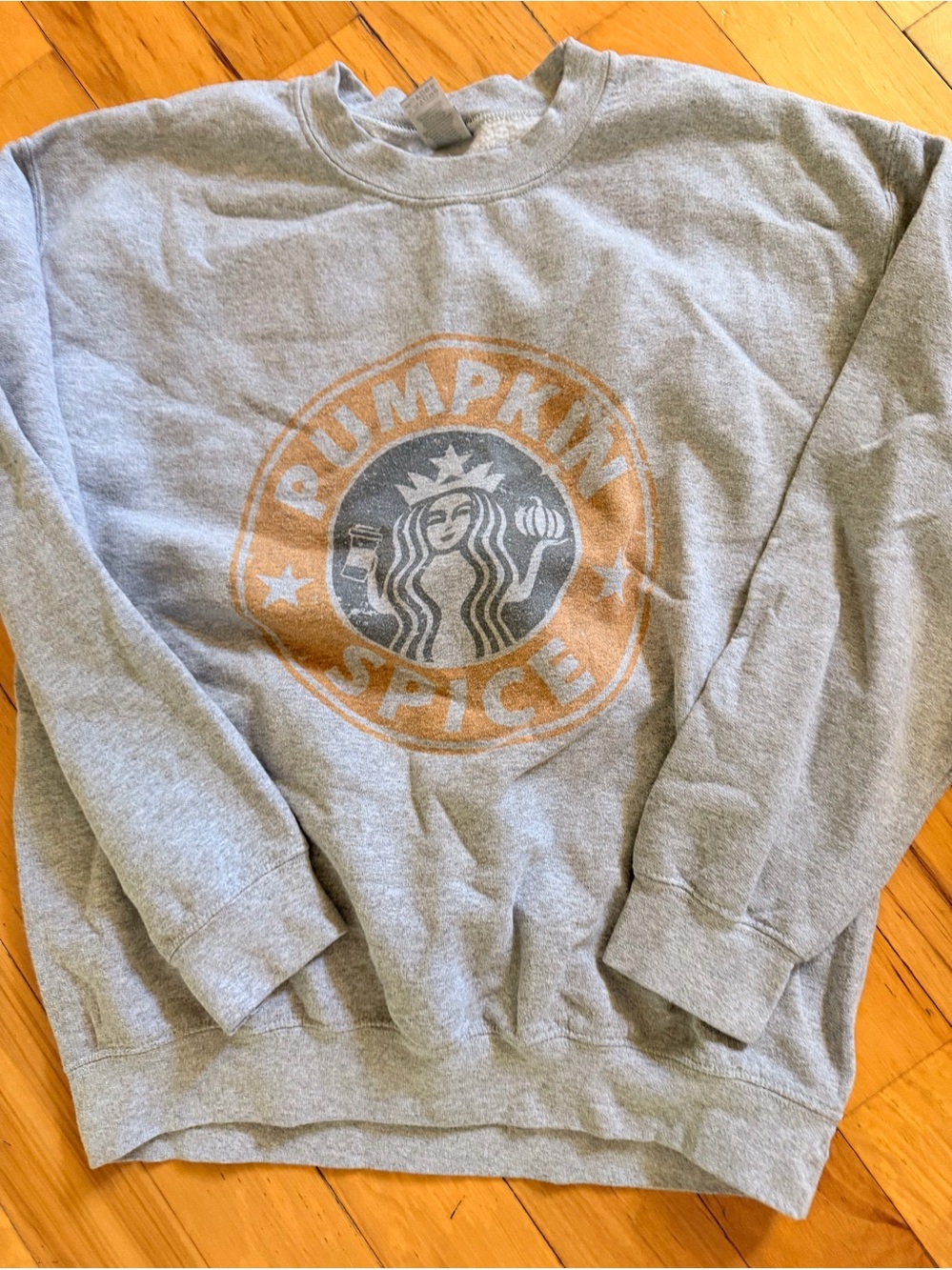 Starbucks inspired Pumpkin Spice Graphic Sweatshirt- Sz S